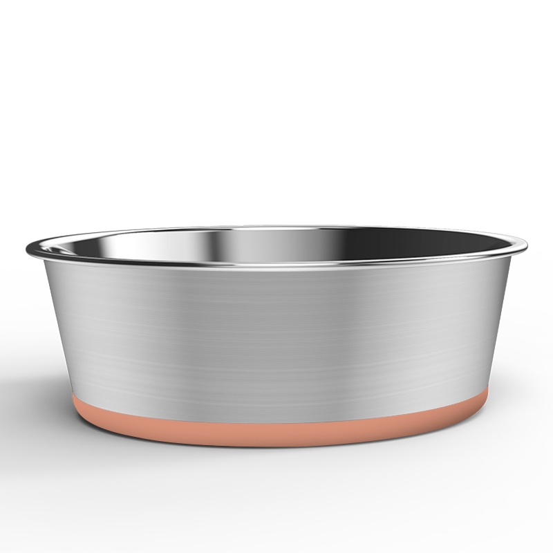 Supemoto dog food bowl cat bowl dog bowl dog basin Pet Bowl anti-tumble non-slip water bowl stainless steel rice basin large dog