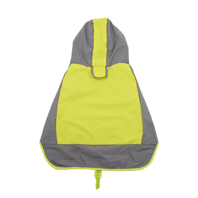 Puppy dog raincoat poncho bellyband medium large dog golden retriever Labrador pet reflective waterproof clothes shell jacket