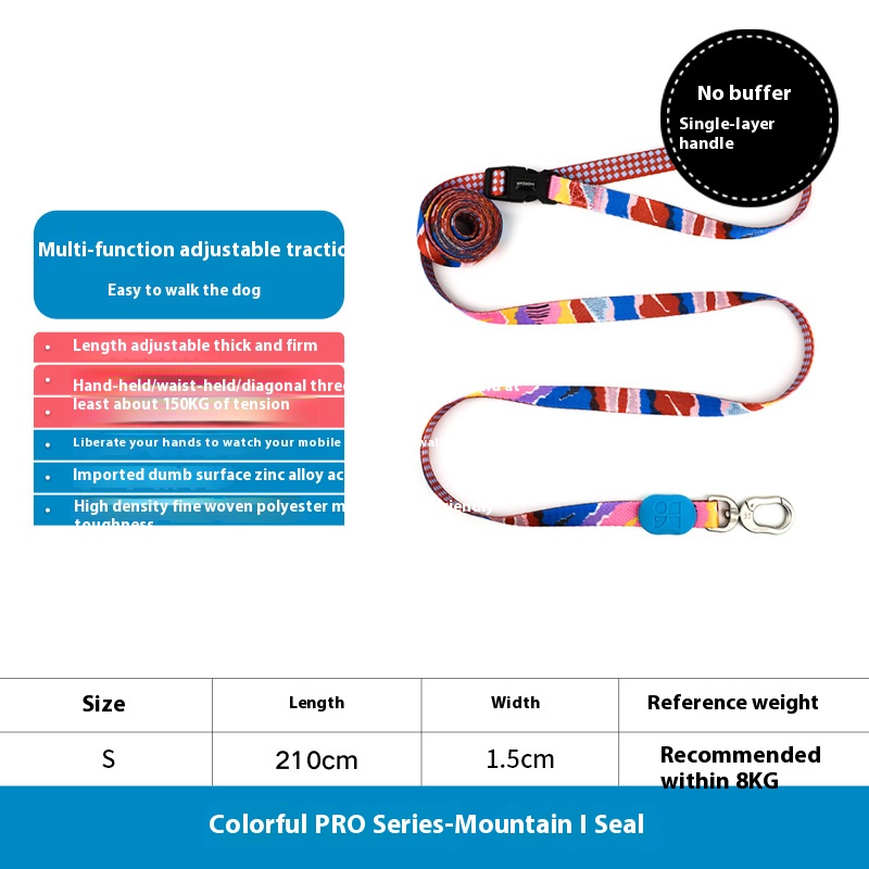 Colorful dog half P collar dog collar small dog collar dog leash walking dog hand holding rope
