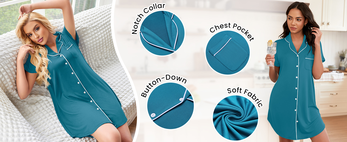 button down pajamas women
