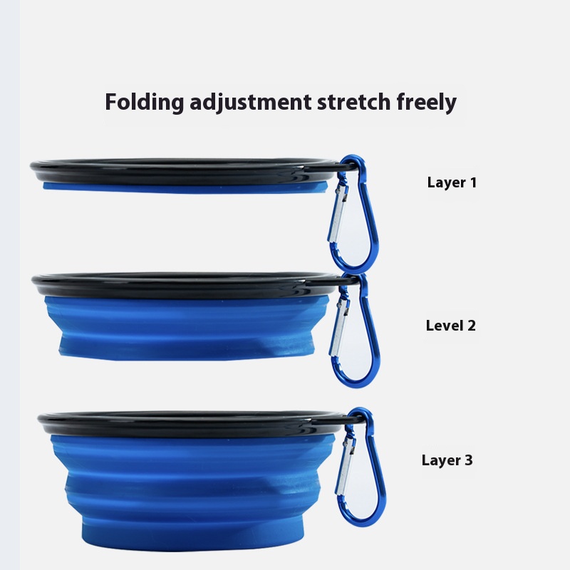 Candy foldable bowl out feeding drinking bowl dog/cat bowl portable hanging backpack Pet Bowl