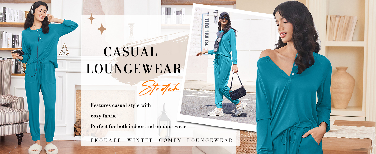 Ekouaer Women's Pajama Sets