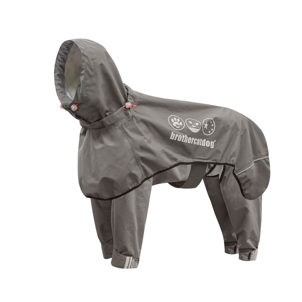 Waterproof Dog Raincoat with Reflective Strips - Comfortable Four-Legged Pet Clothes for Large Dogs
