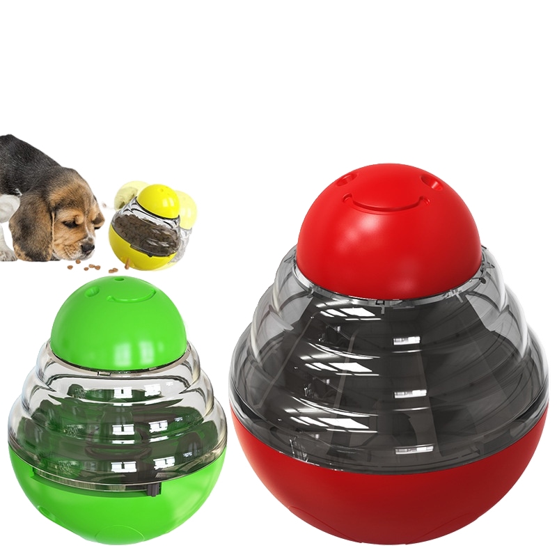 big and small dogs tumbler sound leakage food feeder educational dog toys