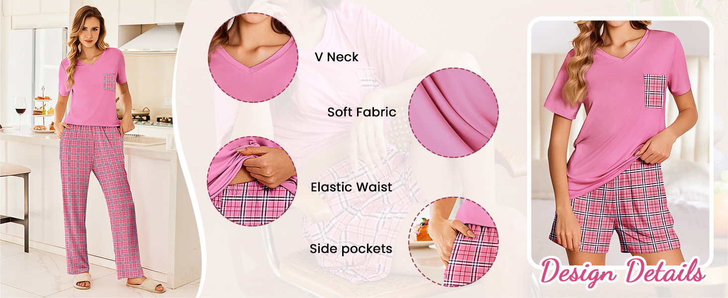 pajamas for women set
