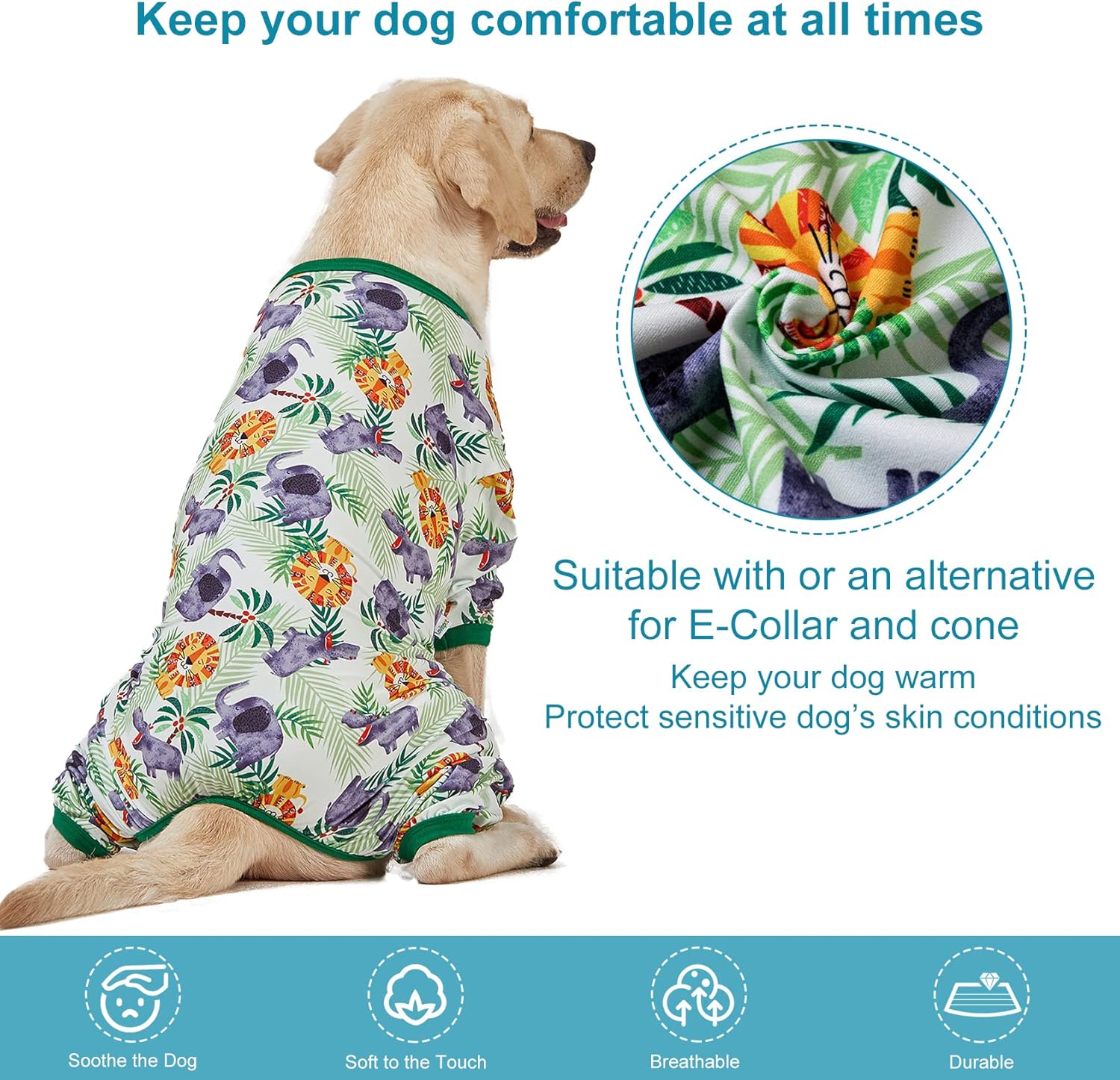 Big Hippo Green Dog Pajamas