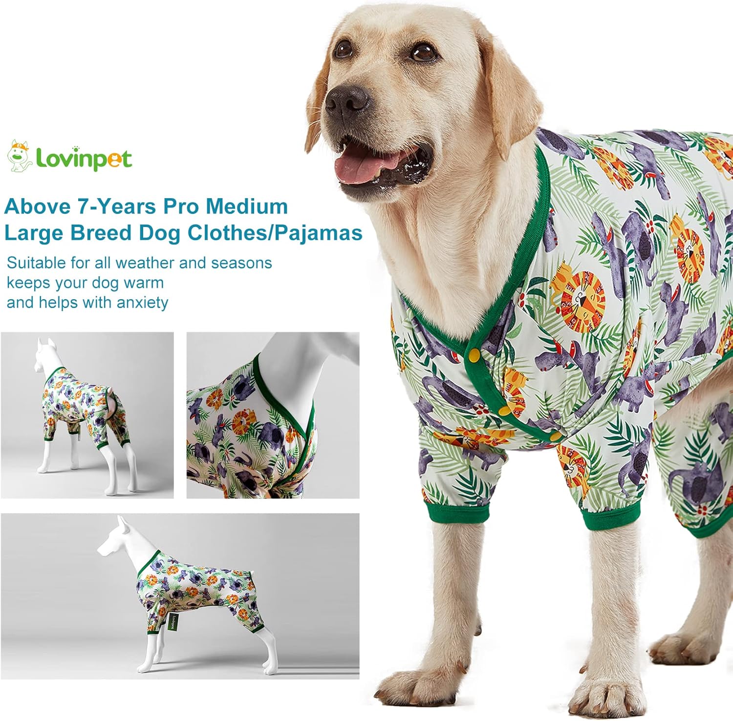 Big Hippo Green Dog Pajamas