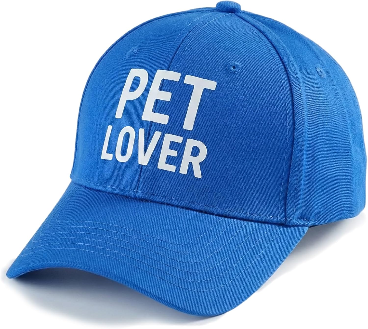 Adjustable Solid Color Trucker Hat, Blue