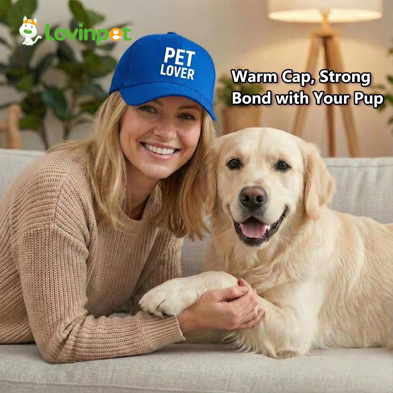 Adjustable Solid Color Trucker Hat, Blue