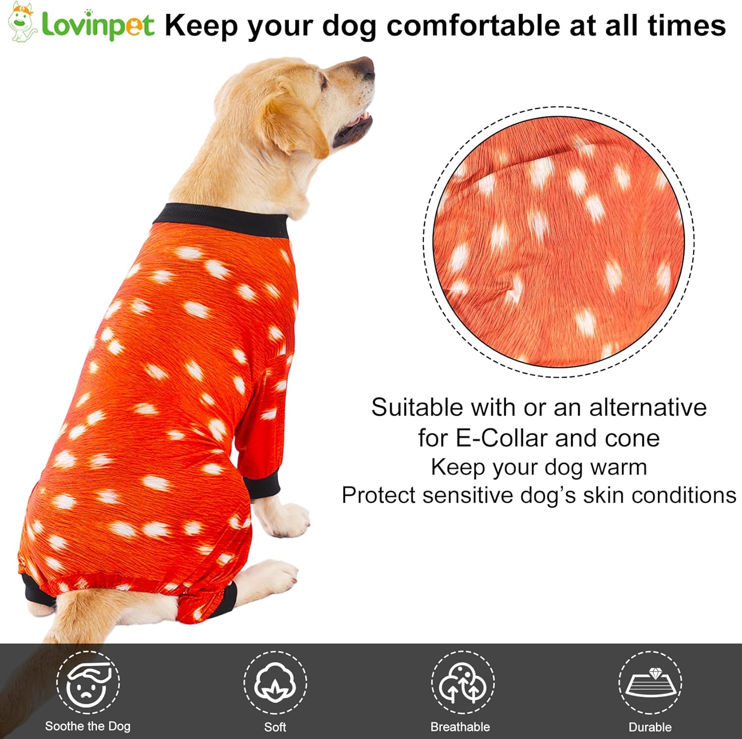 Black & White Animal Print Dog Pajamas