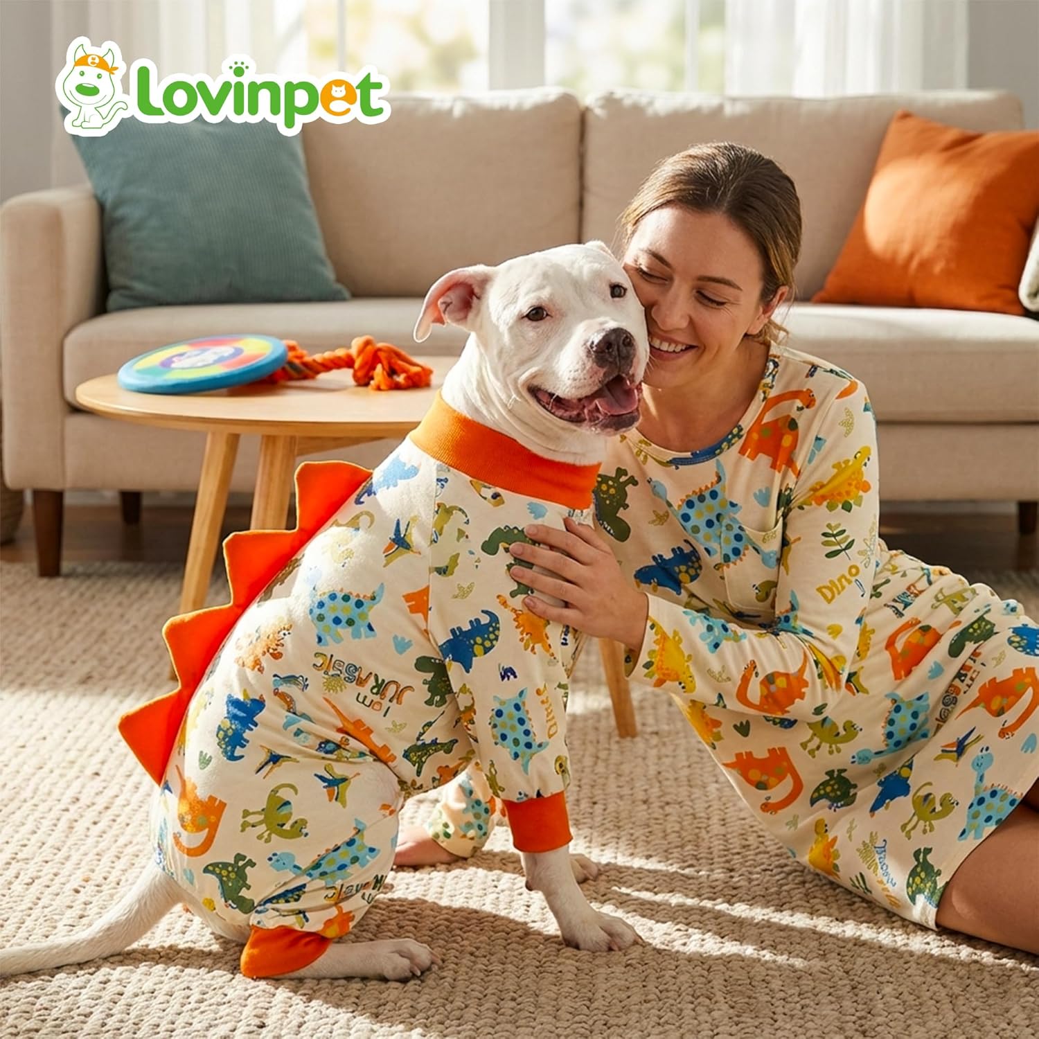 Dinosaur Print Long Sleeve Sleepshirt