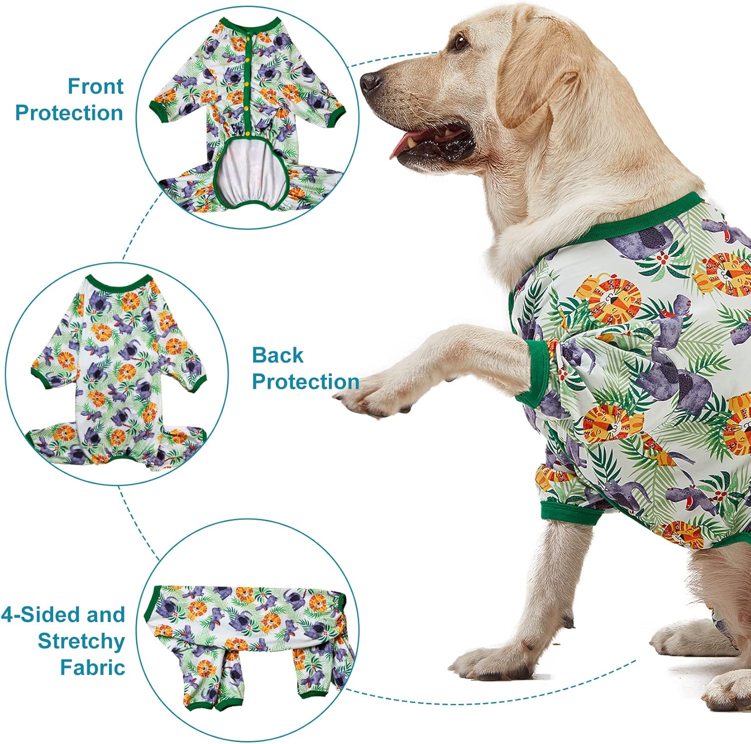 Big Hippo Green Dog Pajamas