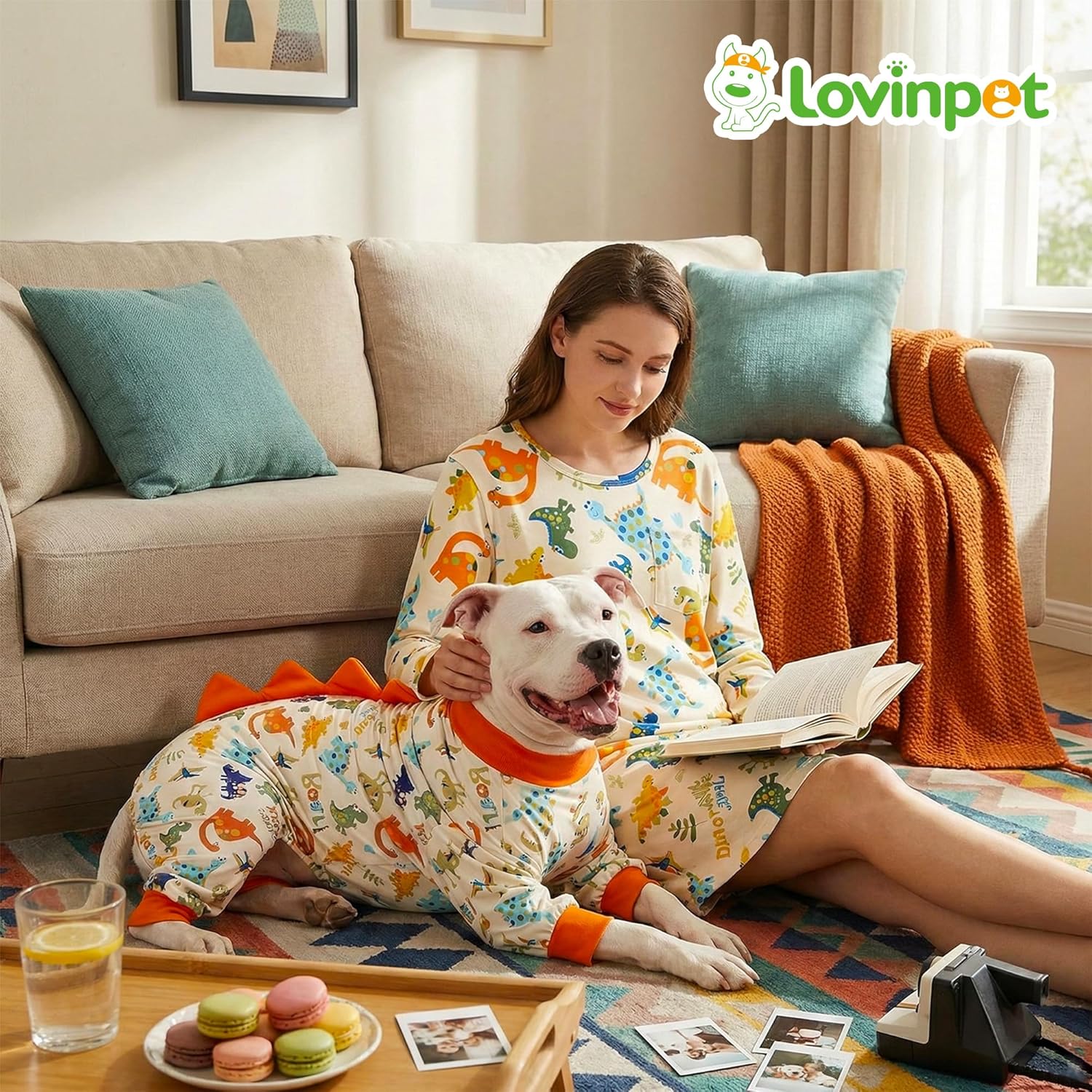 Dinosaur Print Long Sleeve Sleepshirt