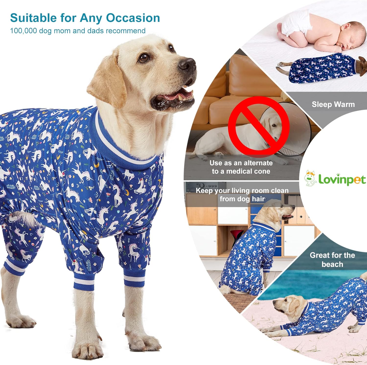 Mermaids & Unicorns Dog Pajamas