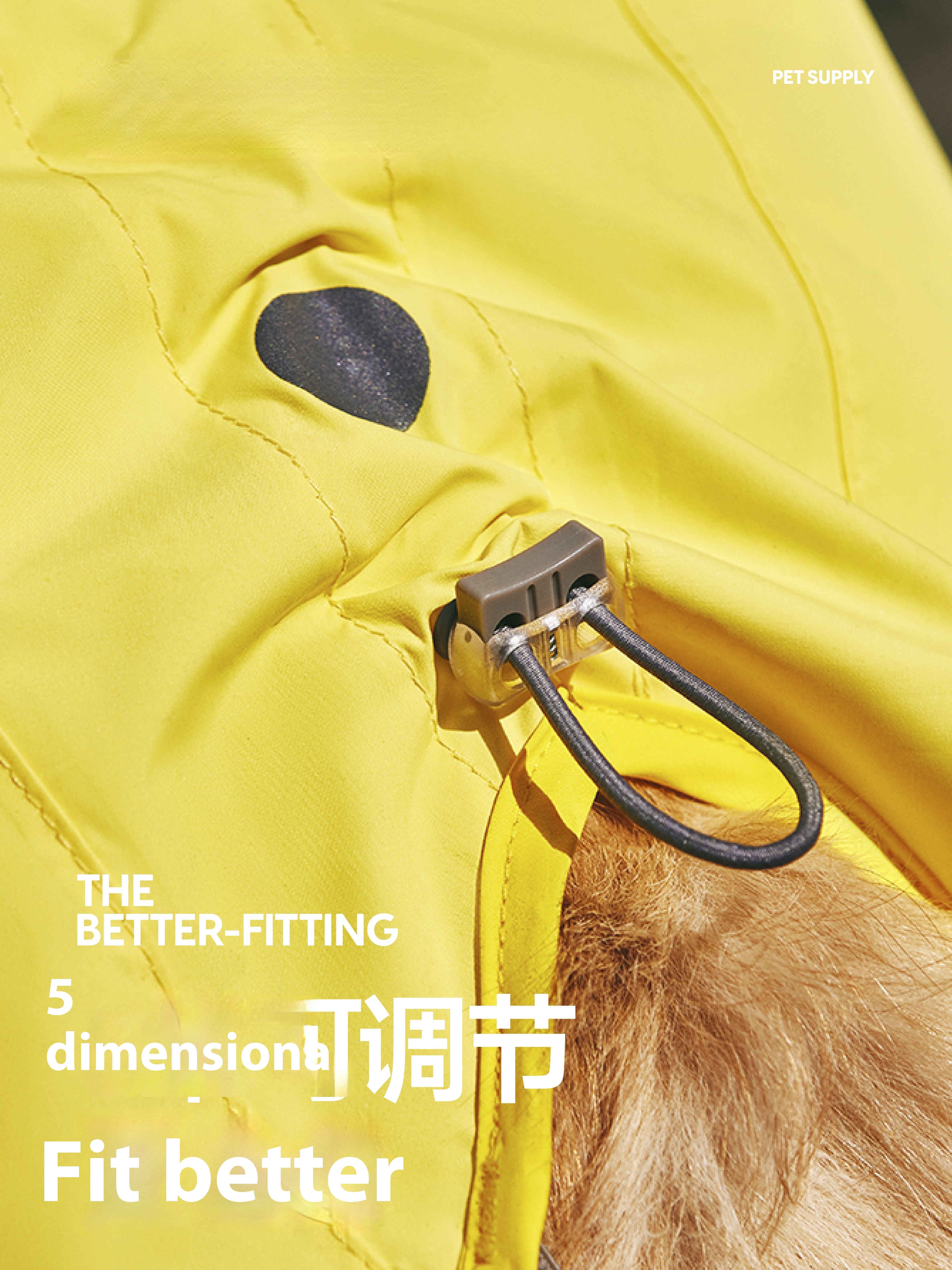 Waterproof Dog Raincoat with Hood | Adjustable Rain Jacket for Small, Medium & Large Dogs | Bichon, Corgi, Golden Retriever