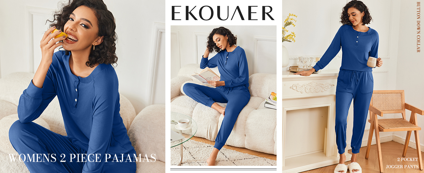 Ekouaer Womens Pajamas