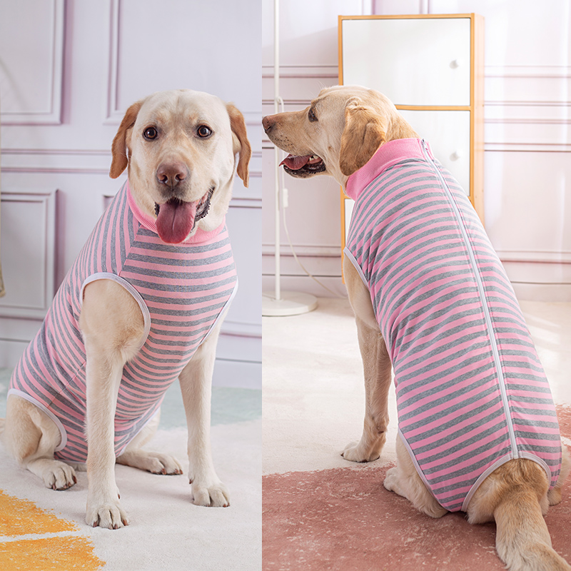 Large dog belly wrap postoperative clothing golden retriever Labrador weaning clothing belly care sterilization clothing anti-licking four-leg vest thin