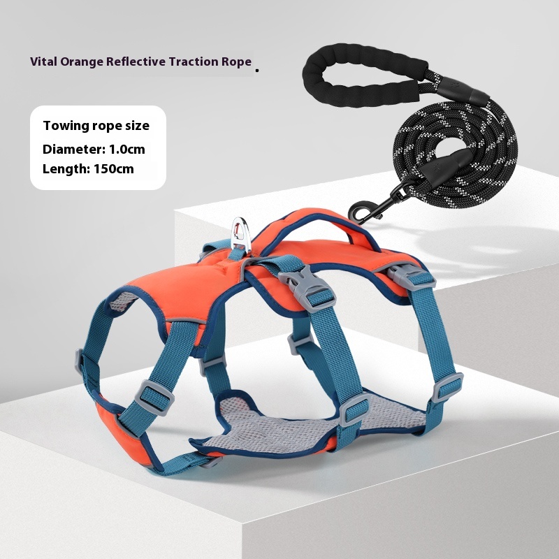 Lifting dog breast strap vest-style medium-sized dog Corgi and Shiba Inu small dog teddy dog leash anti breaking loose