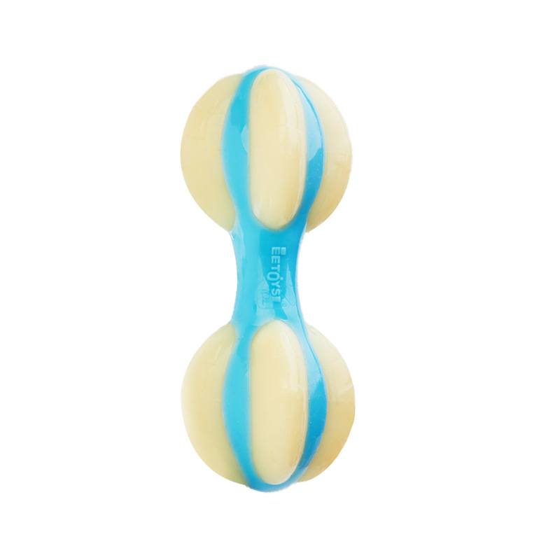 Nylon Pu beef flavor bite molar dumbbell medium large dog dog chewingNylon Pu beef flavor bite molar dumbbell medium large dog dog chewing