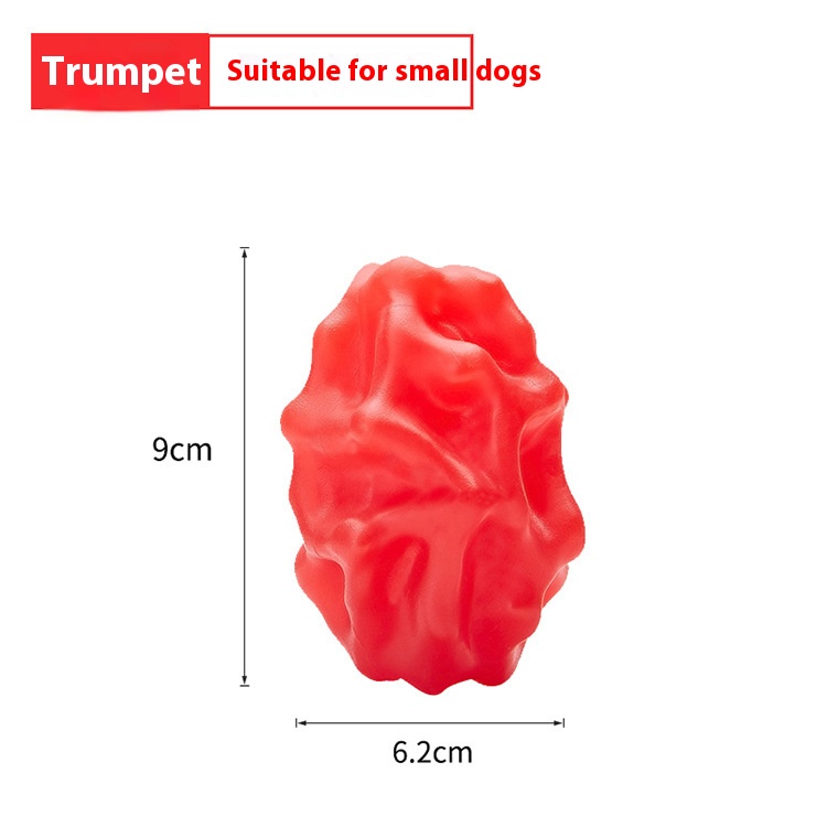 Pet Toy TPU food dropping ball puzzle food filling ball bite-resistant irregular elastic leakage food feeder funny dog bite ball