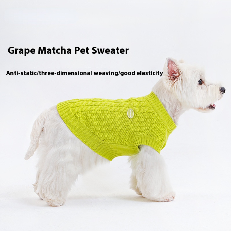 Warm Dog Sweater Vest - Anti-Static, Small & Medium Dogs, Elastic Fit