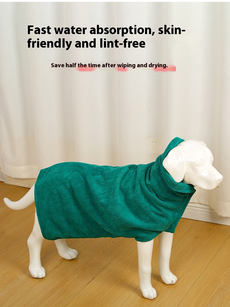 Medium & Big Dog Bathrobe -  Dog absorbent towel