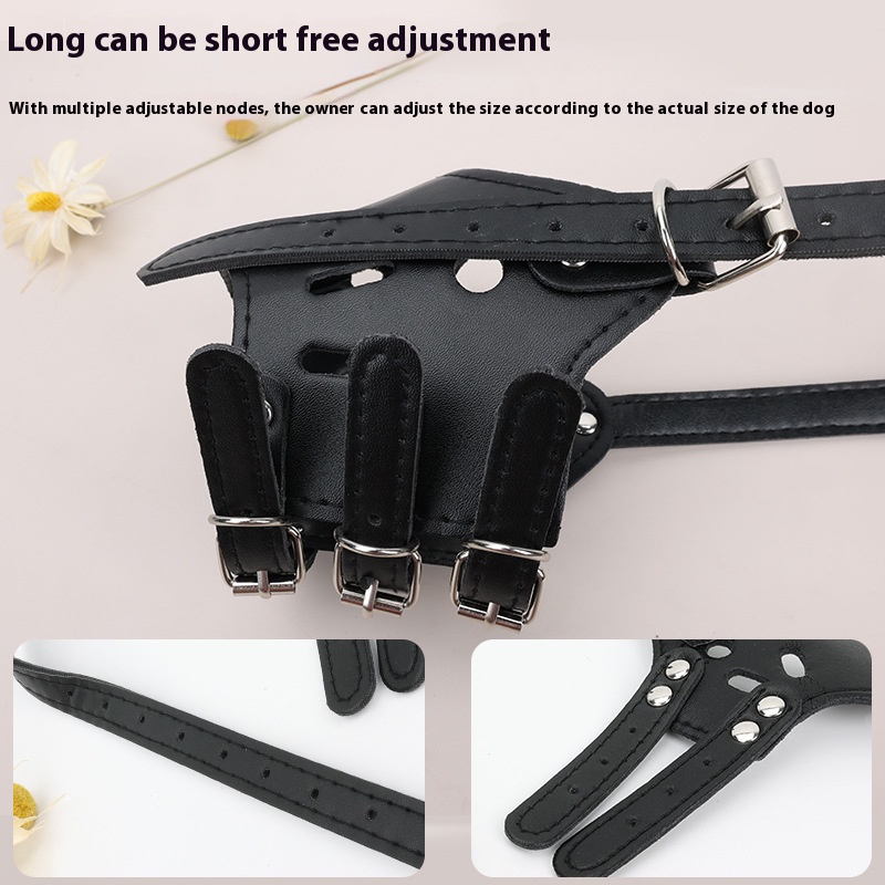Pet supplies dog outing mask muzzle adjustable breathable