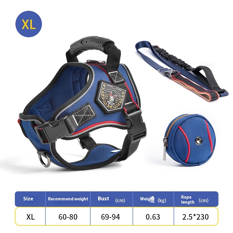 wakytu UK dog breast strap hand holding rope vest strap explosion-proof medium large dog big dog dog leash