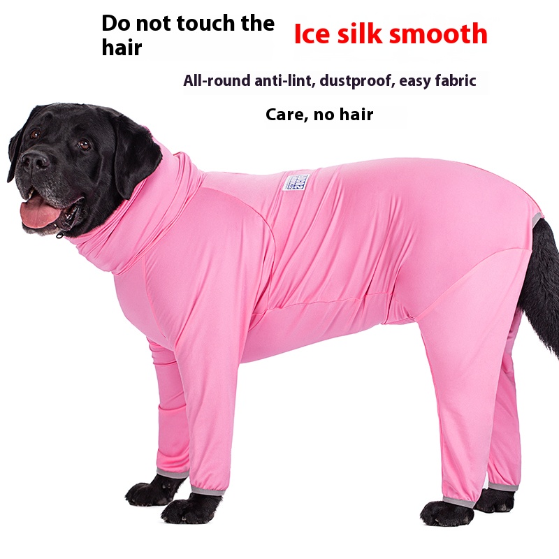 Big Dog thin summer clothing cool clothes anti-lint labrador golden retriever medium large dog pet bellyband four-legged sun protection