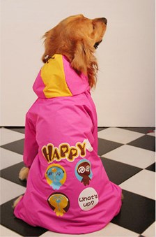 Lovinpet Four-Leg Dog Raincoat - Cartoon Shell Jacket for Large, Medium, and Small Dogs