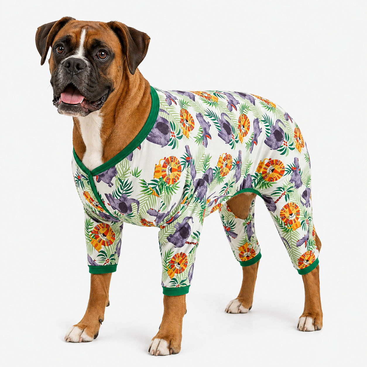 Big Hippo Green Dog Pajamas