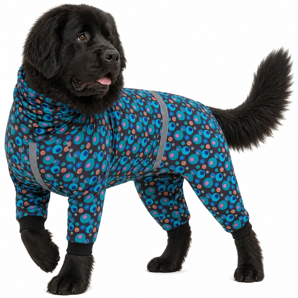 Reflective Green Bubble Print Dog PJs