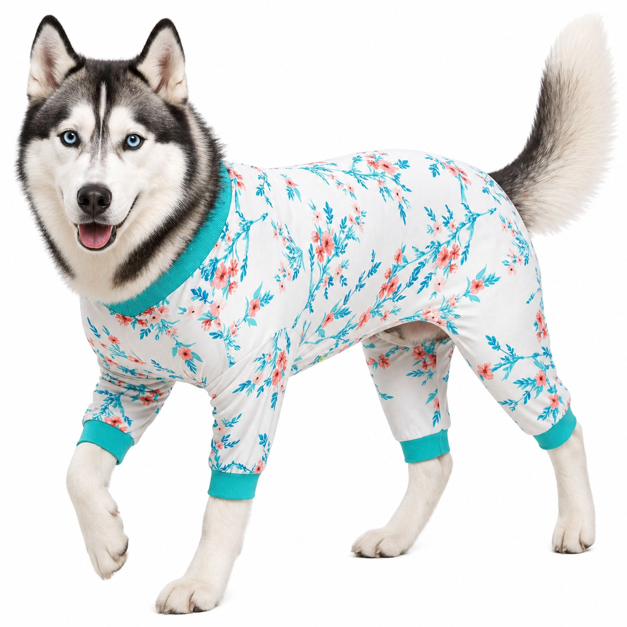 Bubbles & Floral Dog PJs
