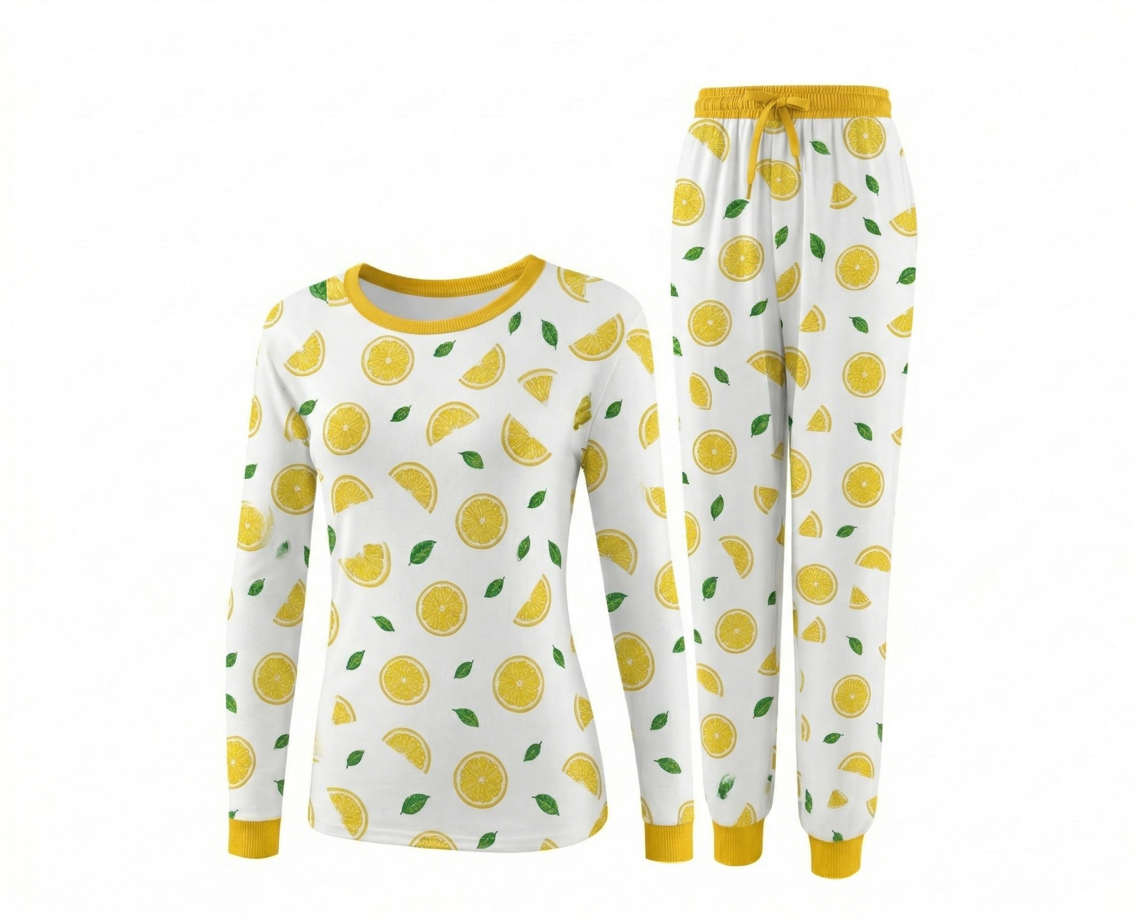 2-Piece Pet & Human Long Sleeve Pajama Set, Fruit Print