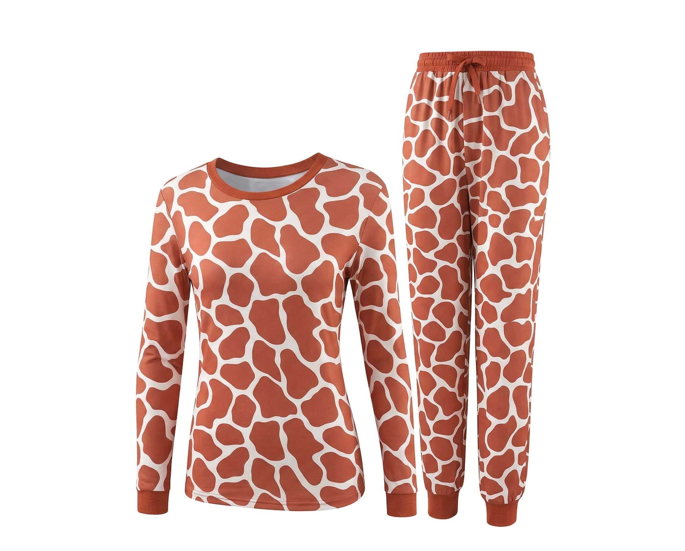2-Piece Pet & Human Long Sleeve Pajama Set - Wild Animal Prints