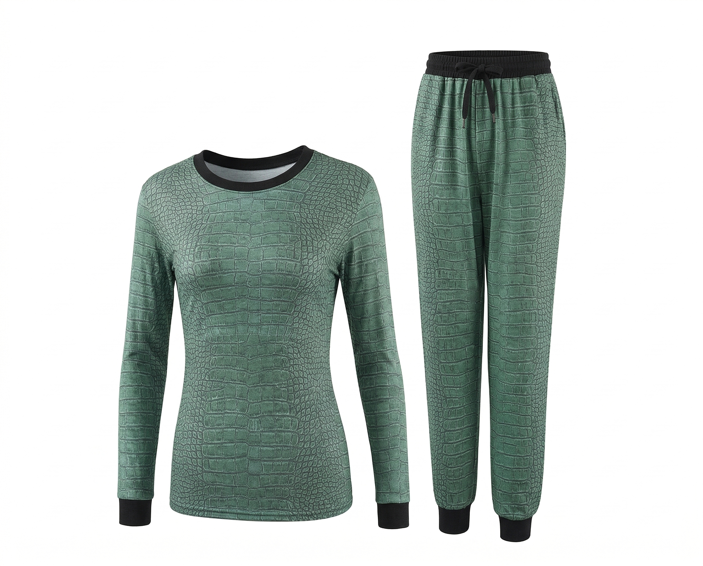 2-Piece Pet & Human Long Sleeve Pajama Set - Wild Animal Prints