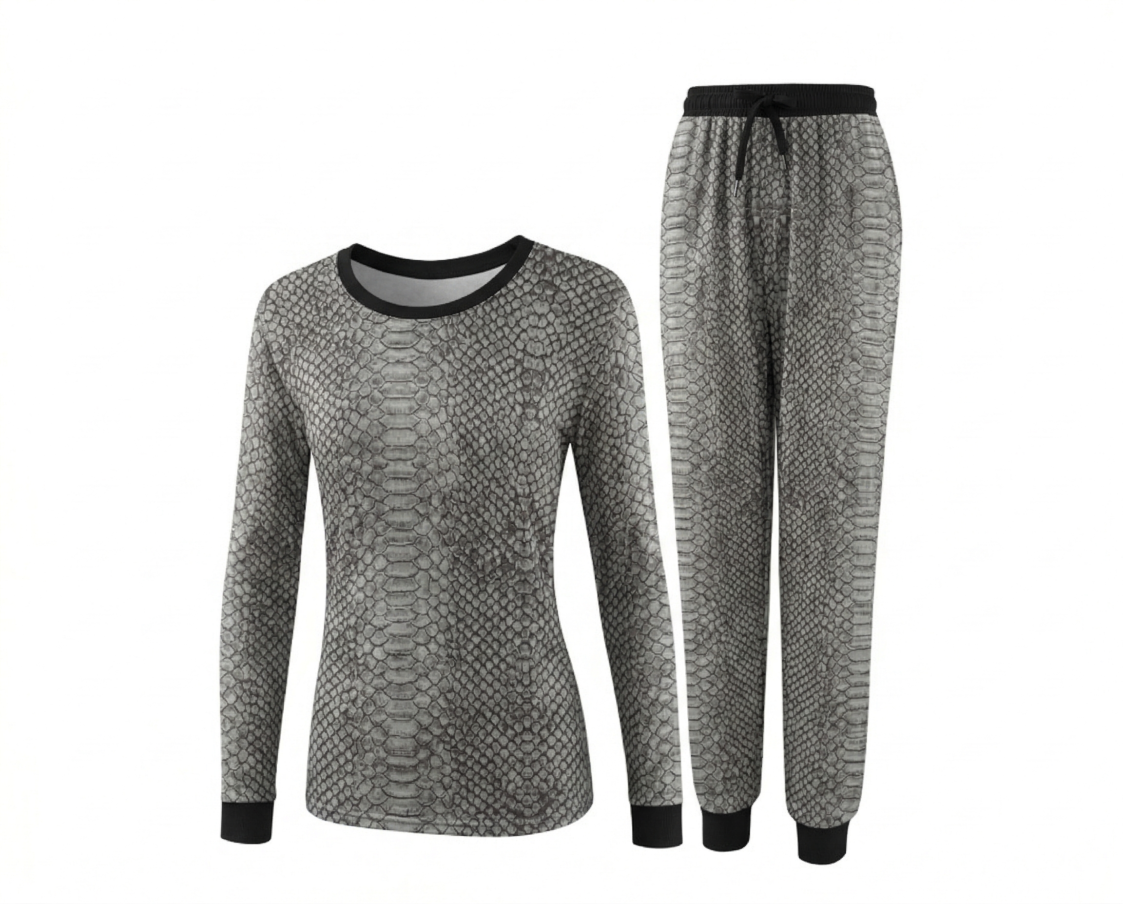 2-Piece Pet & Human Long Sleeve Pajama Set - Wild Animal Prints