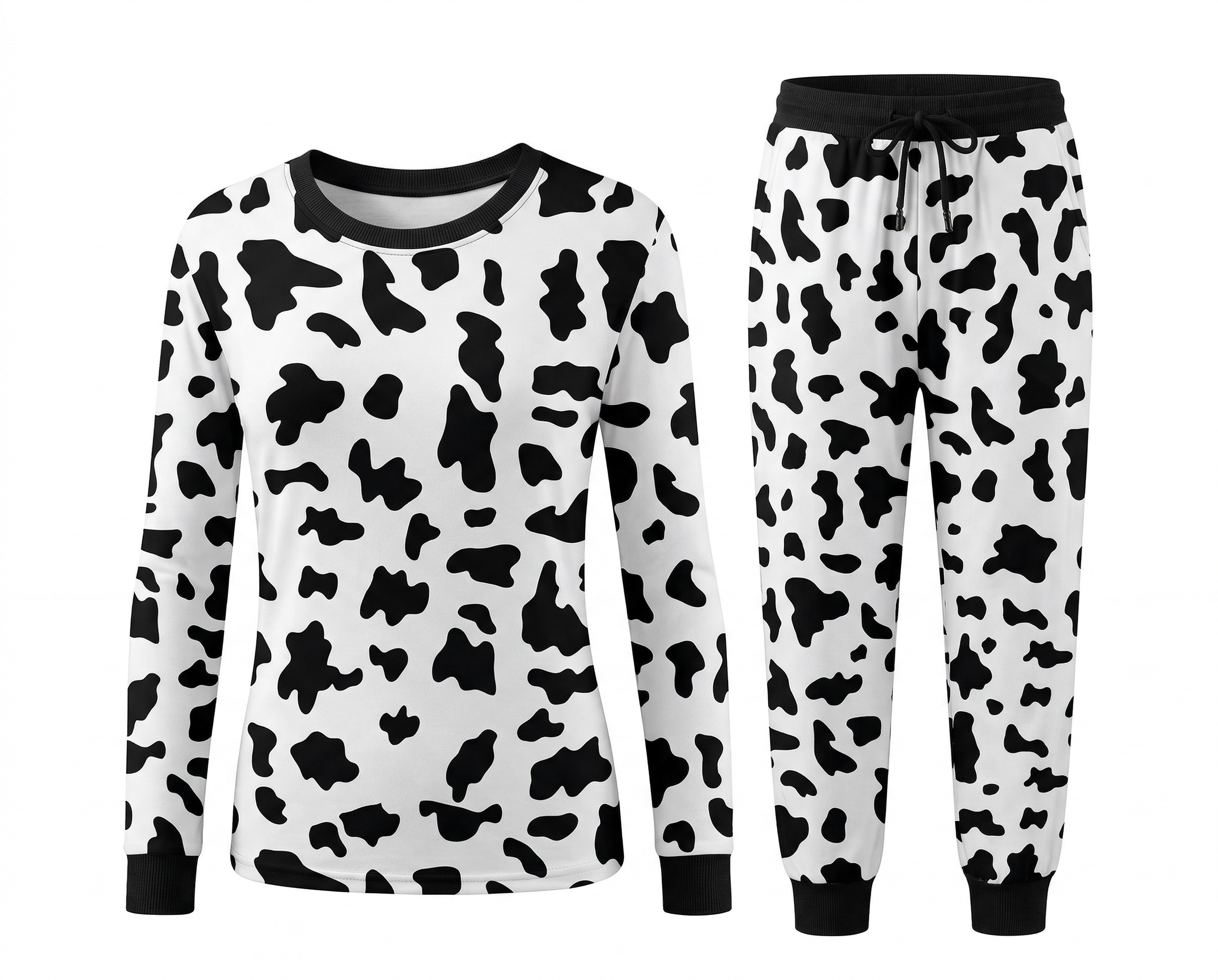 2-Piece Pet & Human Long Sleeve Pajama Set - Wild Animal Prints