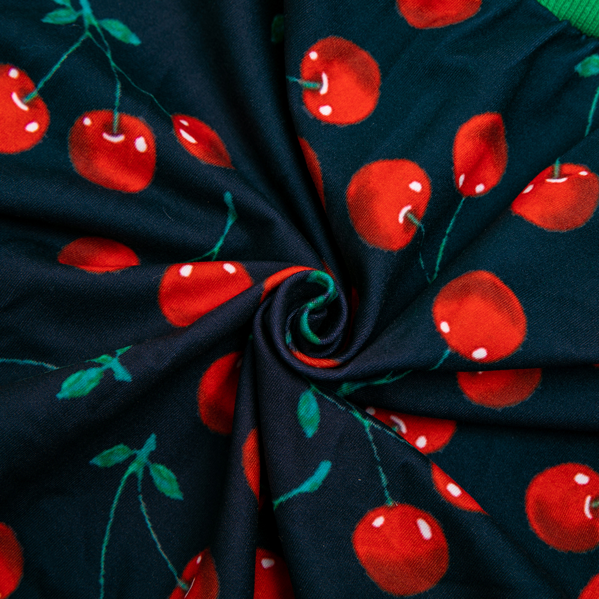 LovinPet Large Dog Pajamas Onesie - Cherry Pattern Sleepwear for Big Dogs