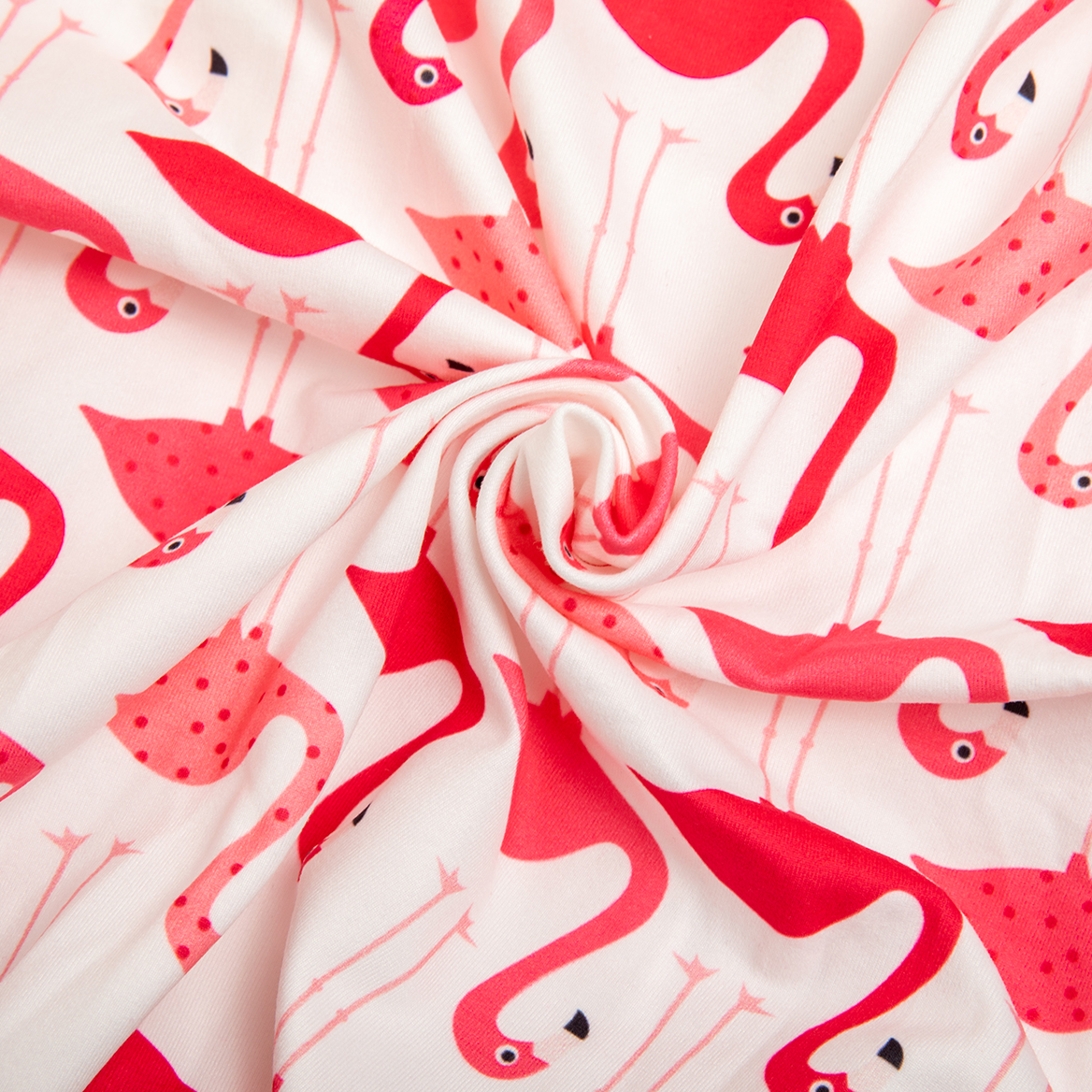 LovinPet Big Dog Recovery Suit Pajama Onesie - Red Flamingo Pattern