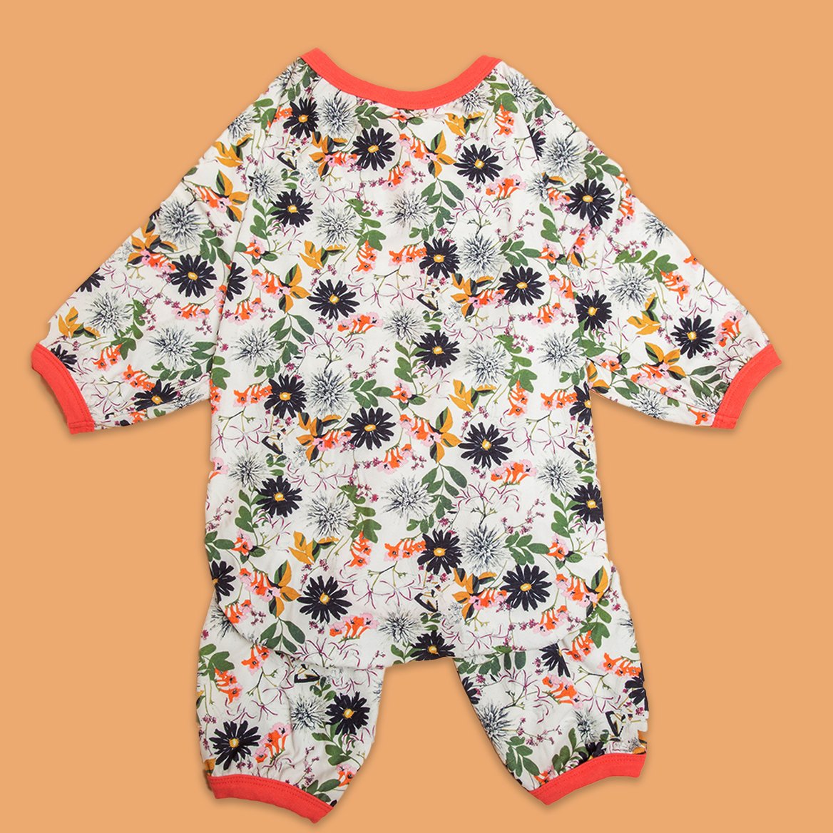 LovinPet Large Dog Pajamas Onesie - Floral & Woodland Animal Design