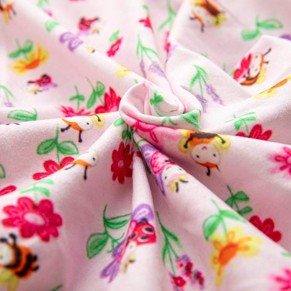 LovinPet Large Dog Post Recovery Suit - Soft Pink Floral Design with Lavender Trim