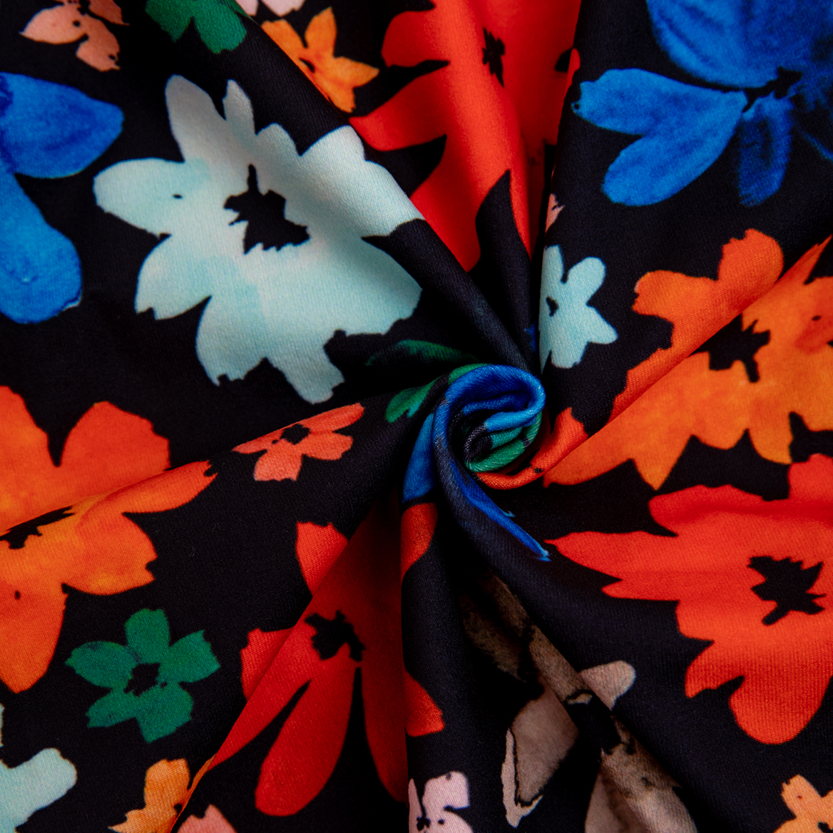 LovinPet Large Dog Pajamas Onesie - Colorful Floral on Black