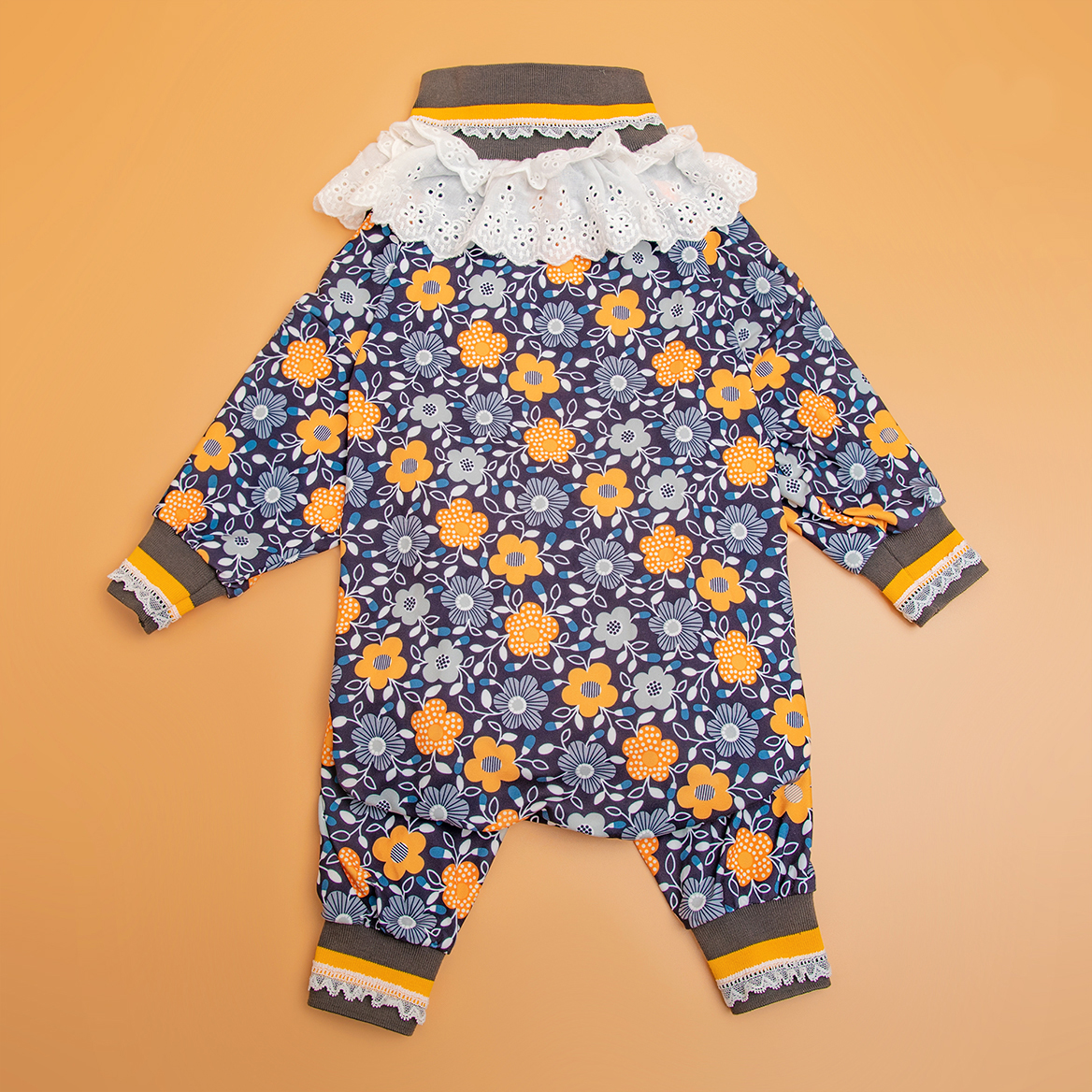 LovinPet Elegant High-Collar Design Dog Recovery Onesie for Medium to Large Breeds