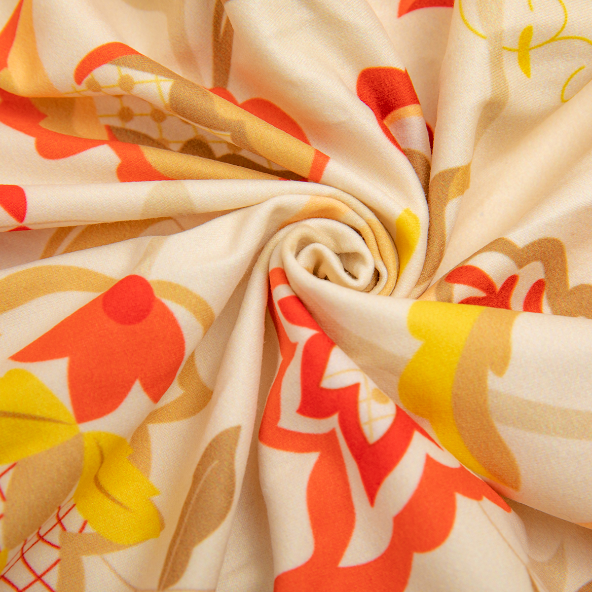 LovinPet Large Dog Pajamas Onesie - Yellow Floral Autumn Pattern for Big Dogs