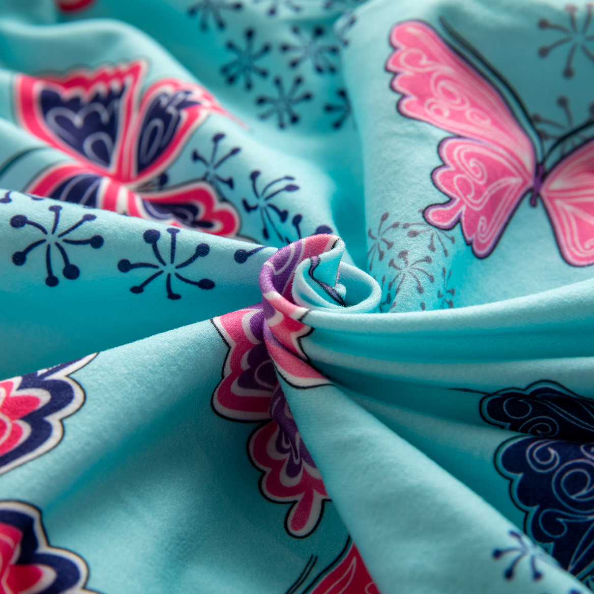 Big Dog Recovery Onesie Pajama with Skirt - Butterfly Print