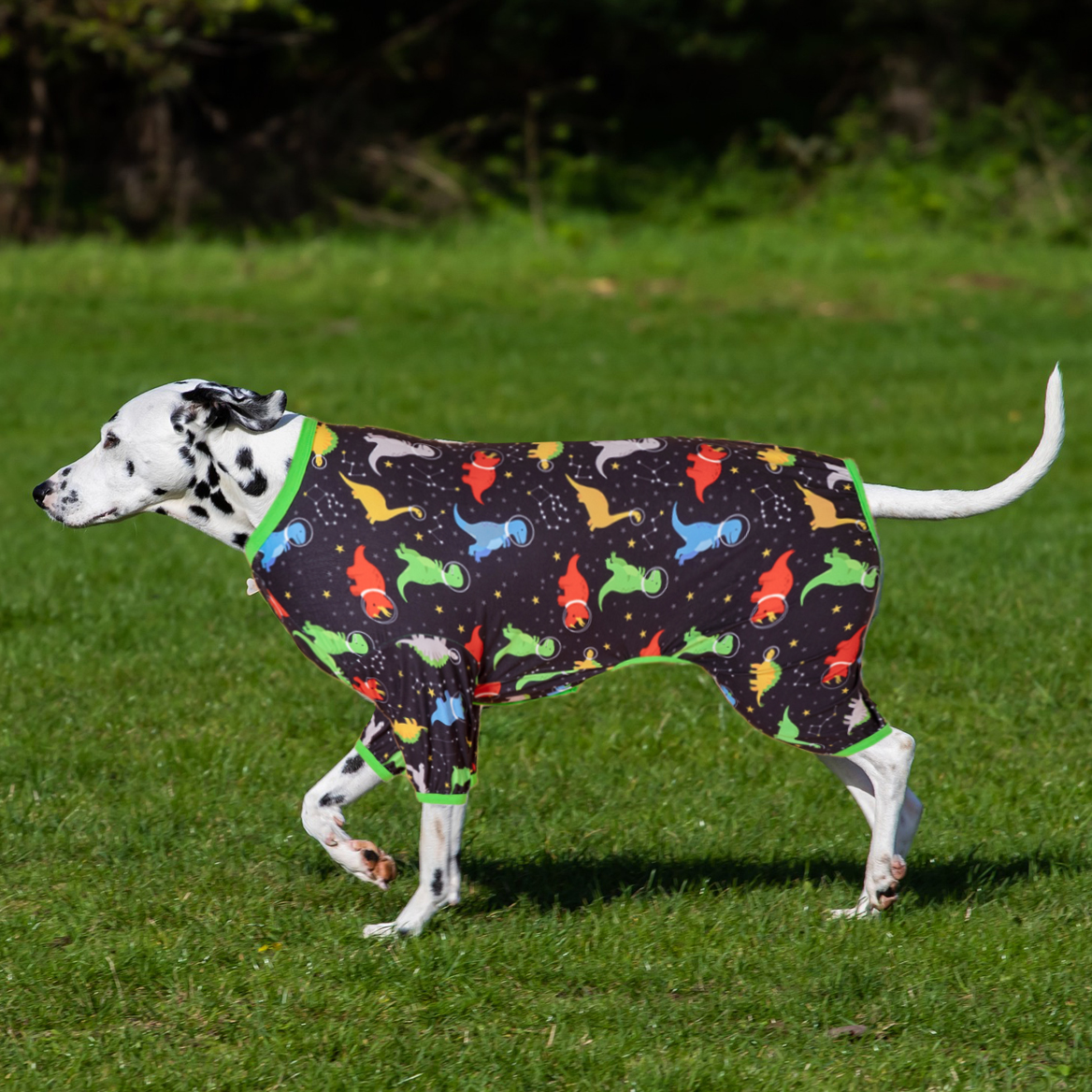 Horoscope Dinosaur Pattern Dog Recovery Suit Full-Body Post-Surgery Protection