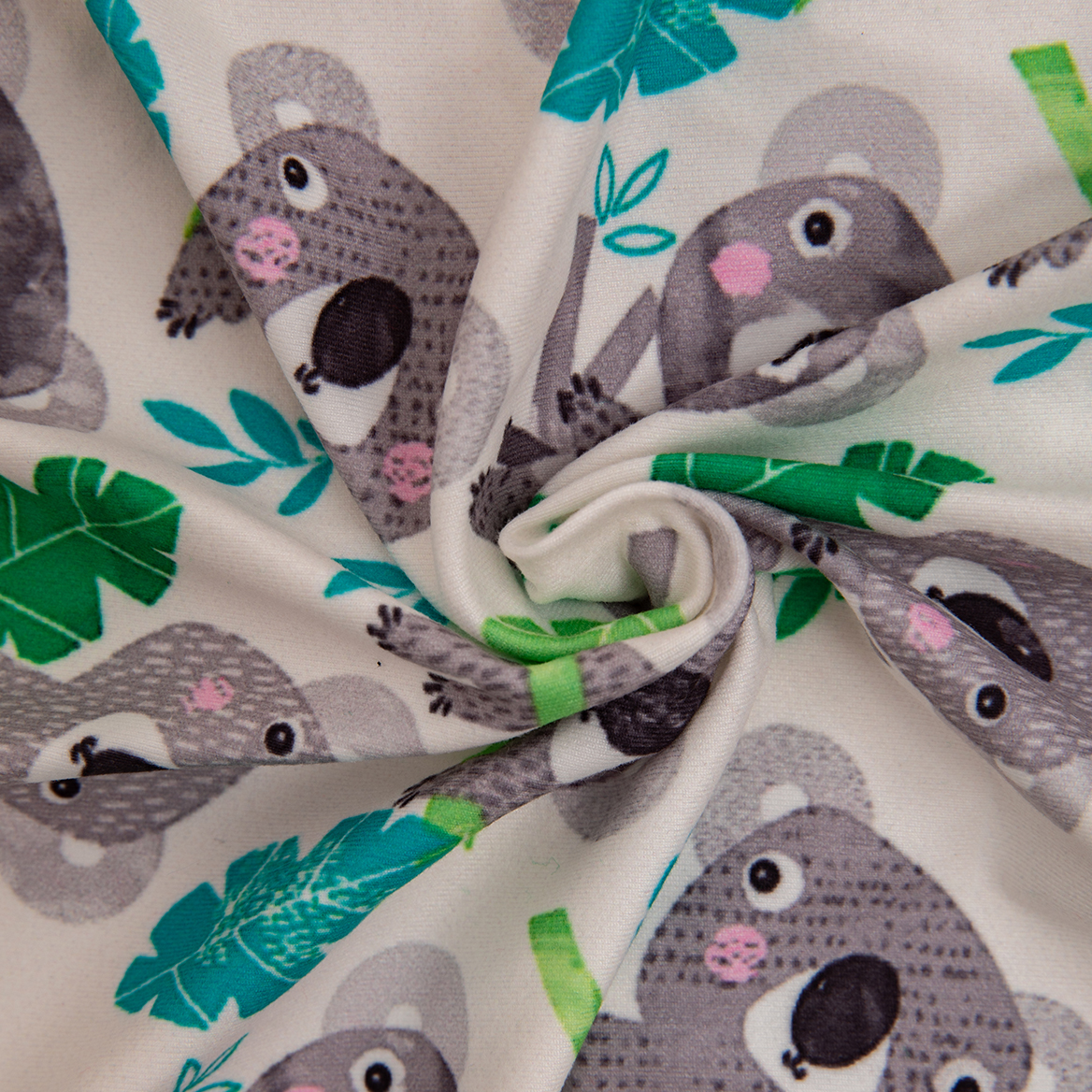 LovinPet Large Dog Post Recovery Suit - Adorable Koala and Leaf Design with Green Trim