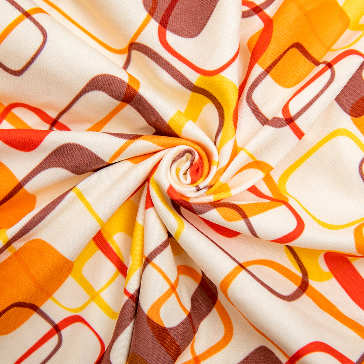 LovinPet Large Dog Post Recovery Suit - Retro Yellow Geometric Pattern