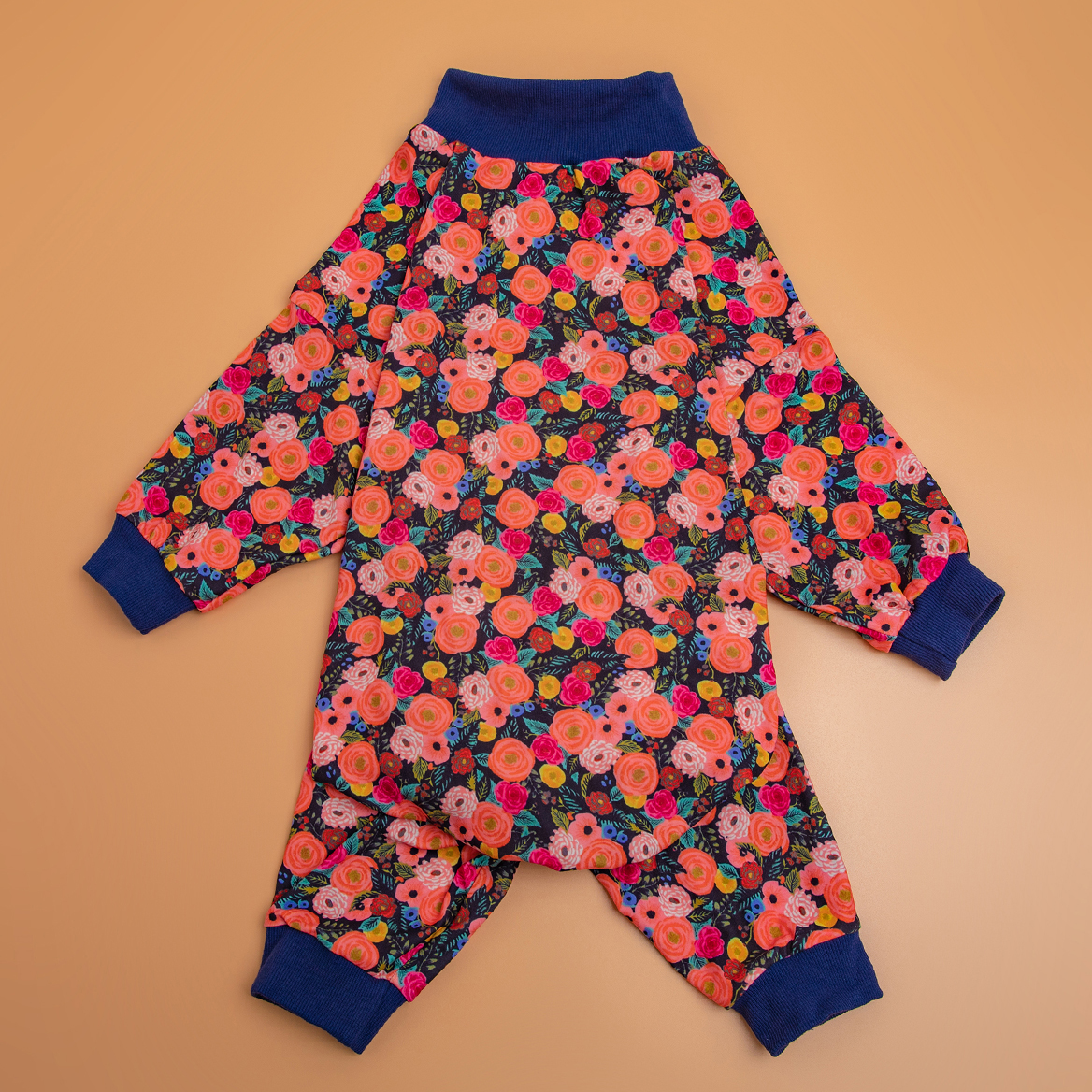 LovinPet Abstract Wildflower Design Full-Body Dog Recovery Onesie